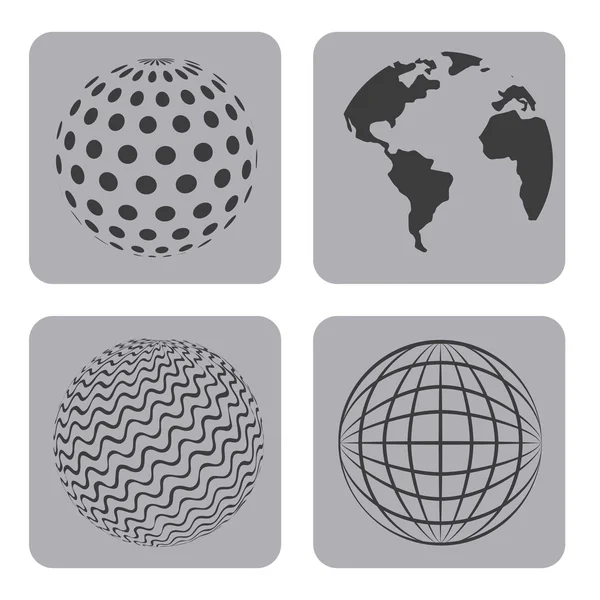 Icône mondiale — Image vectorielle