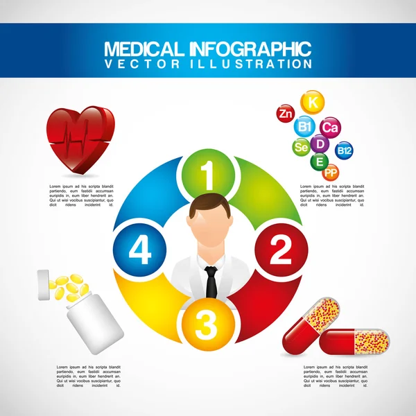 Soins médicaux — Image vectorielle