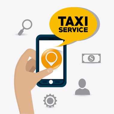 Taksi hizmeti tasarım.