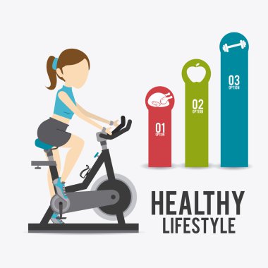 Fitness yaşam tarzı tasarım.