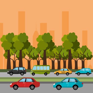 City transport design.