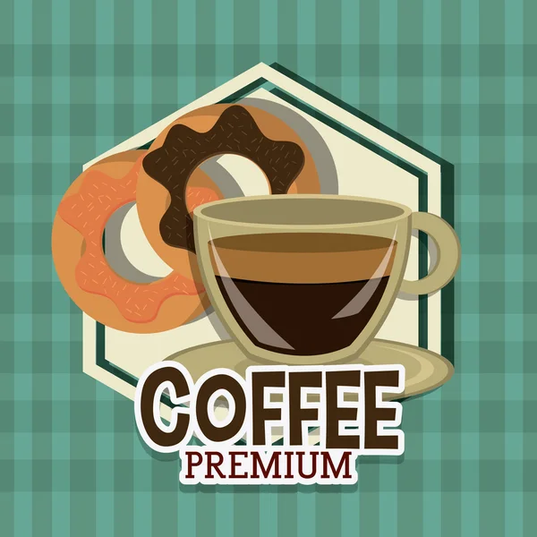 Coffee digital design. — 图库矢量图片