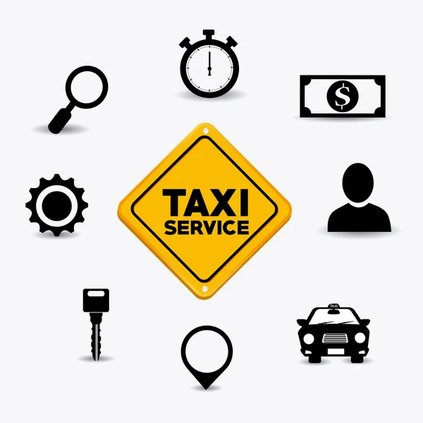 Taxi service design. — Stock Vector