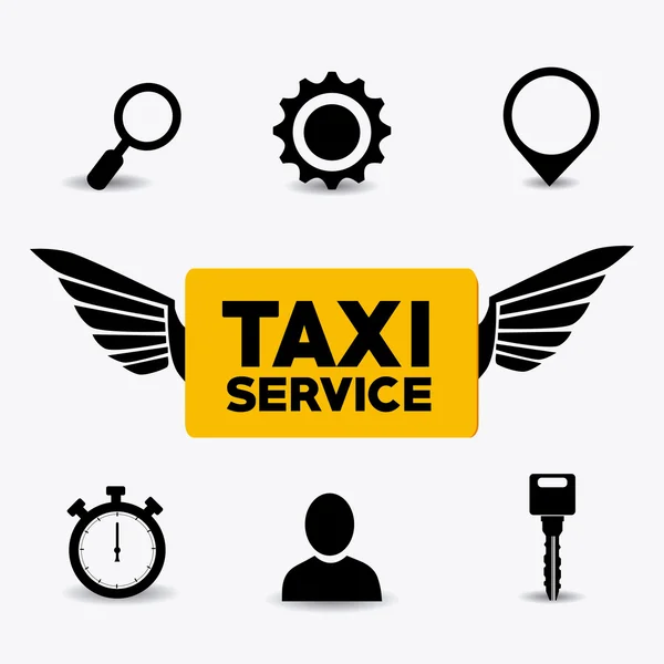 Taxi serwis projektowanie. — Wektor stockowy