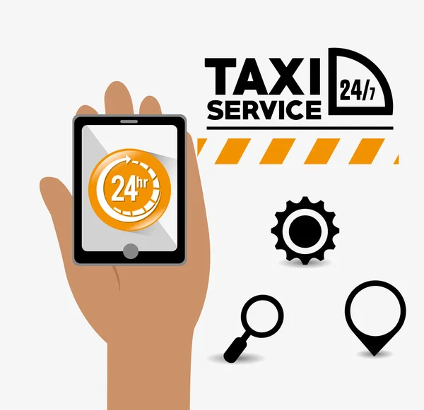 Conception de service de taxi . — Image vectorielle