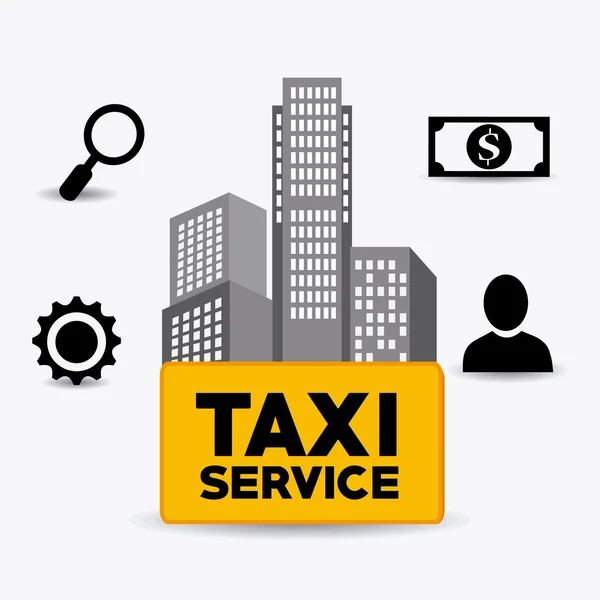 Conception de service de taxi . — Image vectorielle