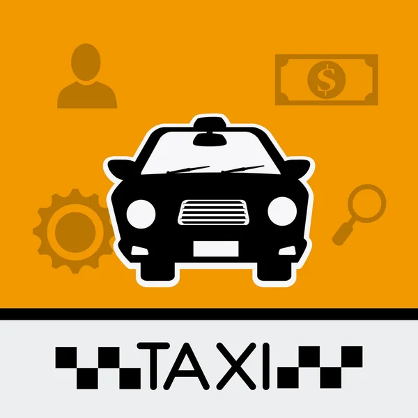 Taxi dienst ontwerp. — Stockvector