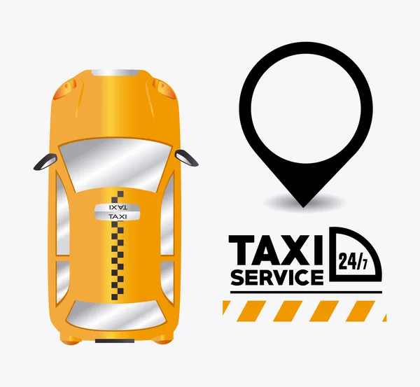 Design des Taxidienstes. — Stockvektor