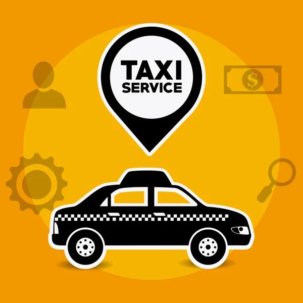 Taxi služeb design. — Stockový vektor