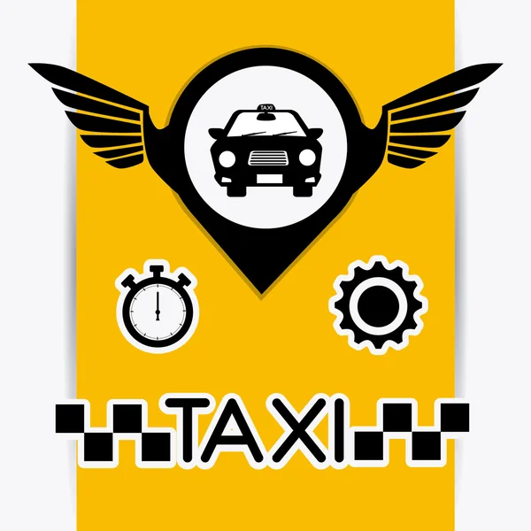 Taxi dienst ontwerp. — Stockvector