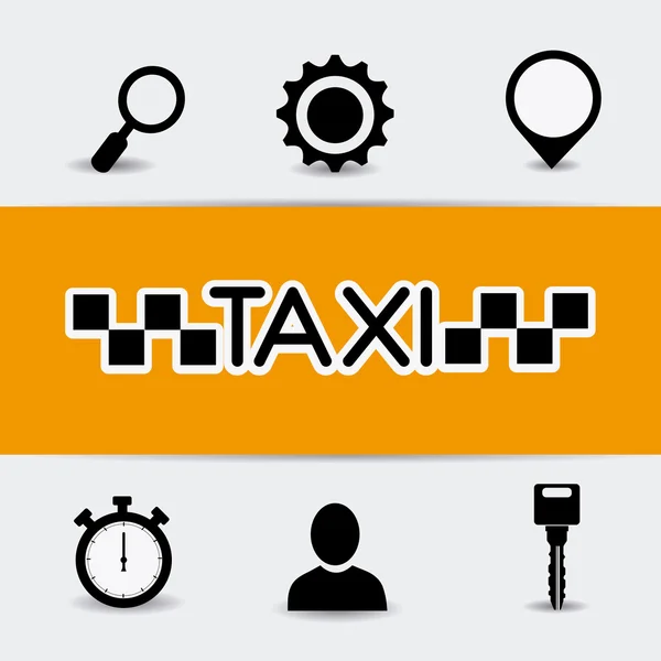 Conception de service de taxi . — Image vectorielle