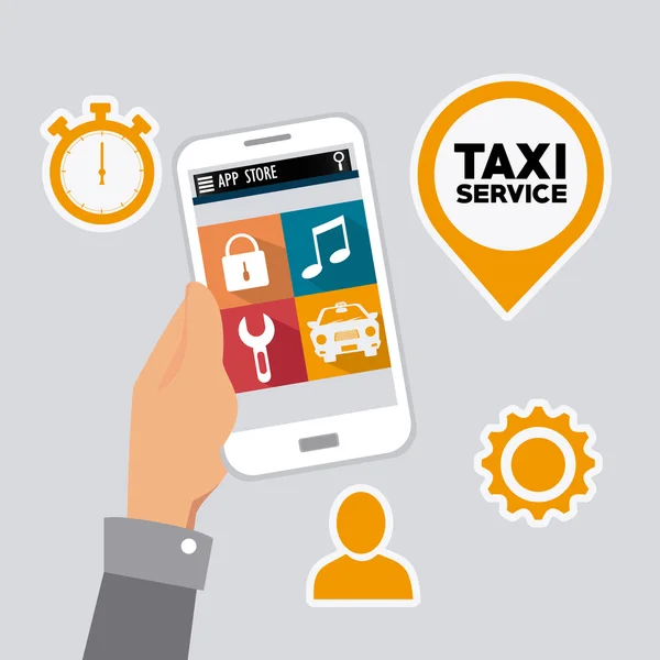 Taxi service design. — Stock Vector