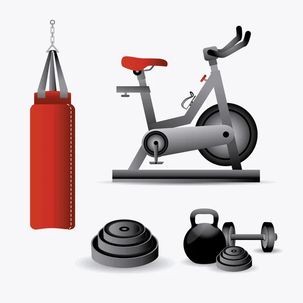 Fitness lifestyle design. — Stock vektor