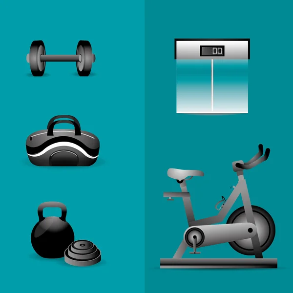 Design de style de vie fitness . — Image vectorielle