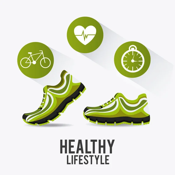 Fitness lifestyle design. — Stockvector