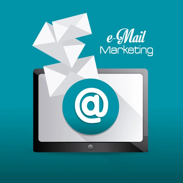 Маркетинговый дизайн электронной почты . — стоковый вектор