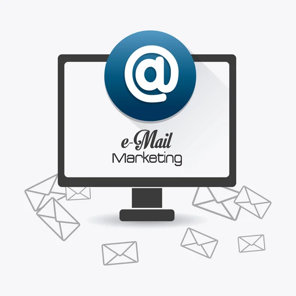 E-mail marketingu projekt. — Wektor stockowy