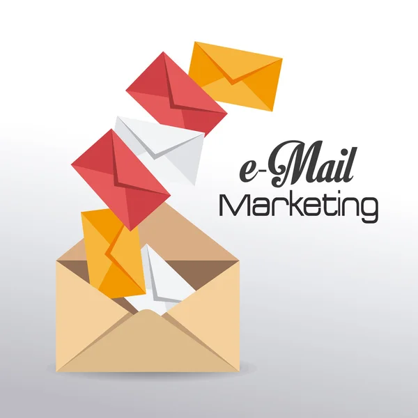 Design de email marketing . — Vetor de Stock