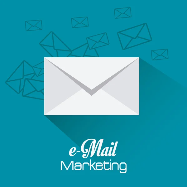 E-mail marketing tervezés. — Stock Vector