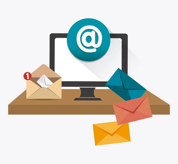 Diseño de Email Marketing . — Vector de stock