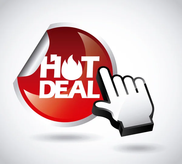 Hot deal — Stock Vector