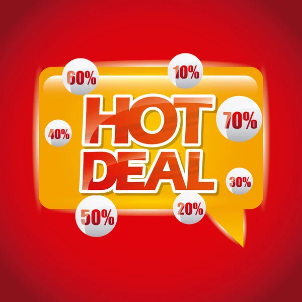 Hot deal — Wektor stockowy