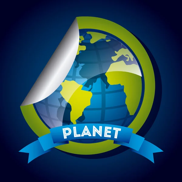 Planeta Tierra — Vector de stock