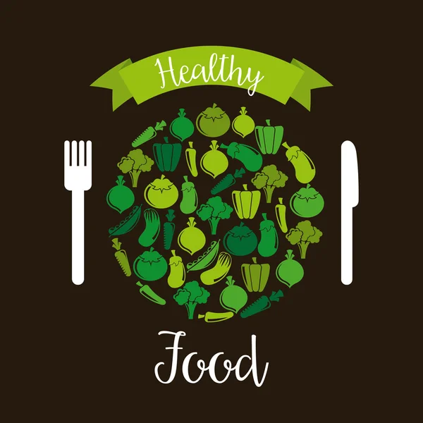 Alimento saludable — Archivo Imágenes Vectoriales