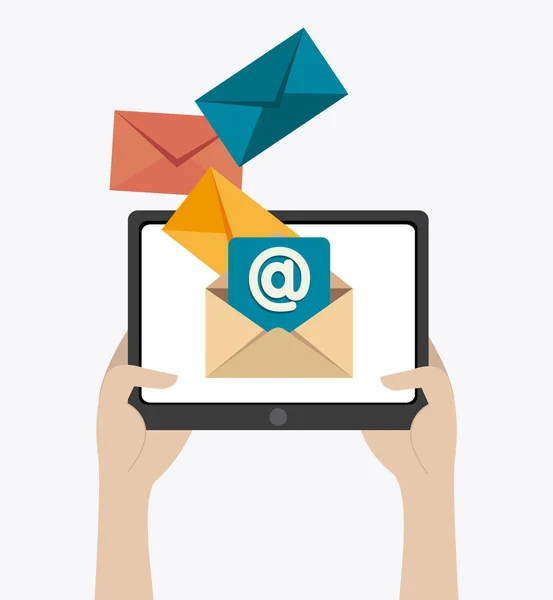 Design de email marketing . — Vetor de Stock