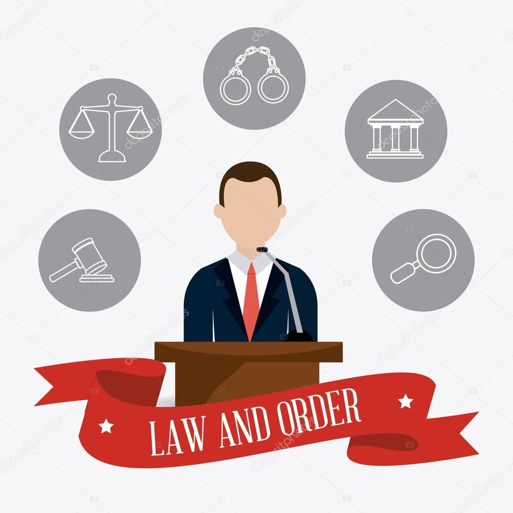 Law and order design. Stock Vector Image by ©yupiramos 76833269