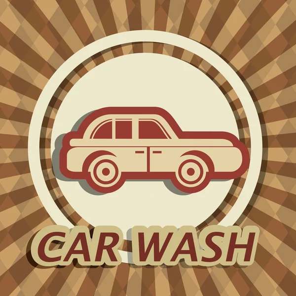 Car wash digital design. — Stock vektor