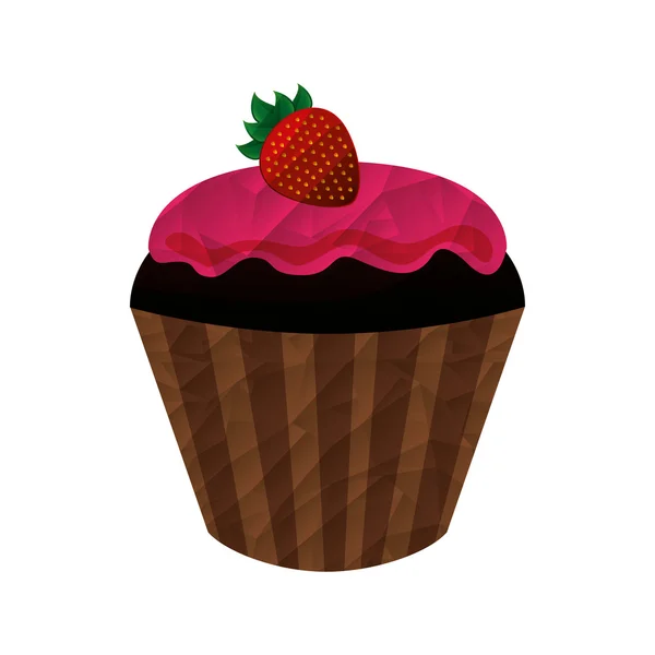 Design delicioso cupcake —  Vetores de Stock