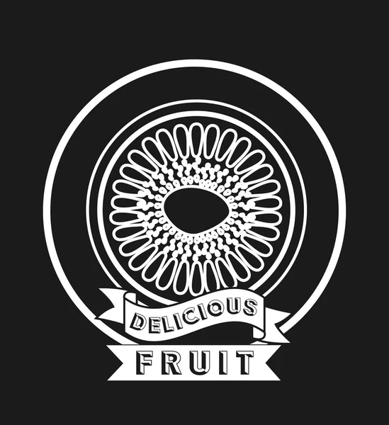 Delicioso diseño de frutas — Vector de stock