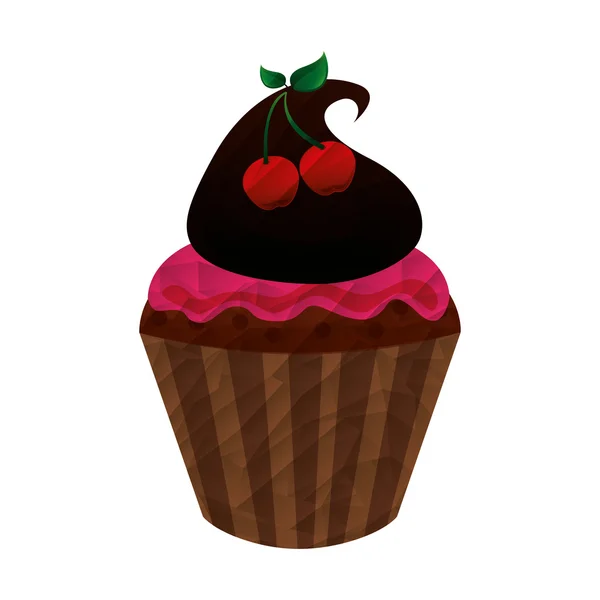 Leckeres Cupcake-Design — Stockvektor