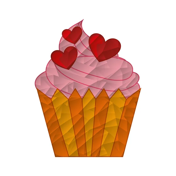 Läckra cupcake design — Stock vektor