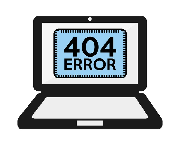 404 progettazione pagina di errore — Vettoriale Stock