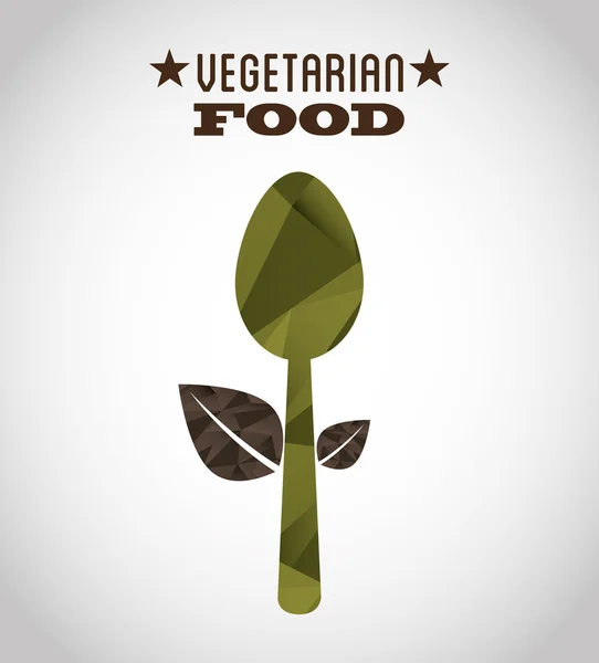 Vegetariánské jídlo design — Stockový vektor