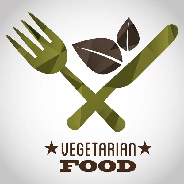 Vegetarisk matdesign — Stock vektor