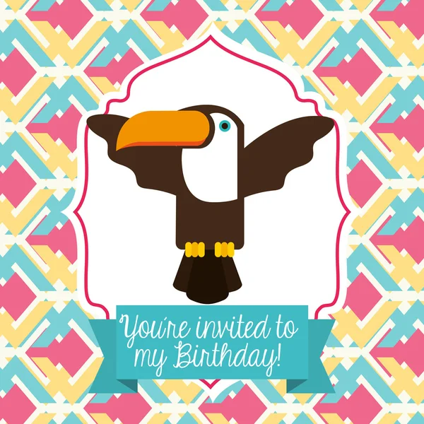 Diseño de la tarjeta de invitación — Vector de stock