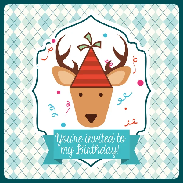 Diseño de la tarjeta de invitación — Vector de stock