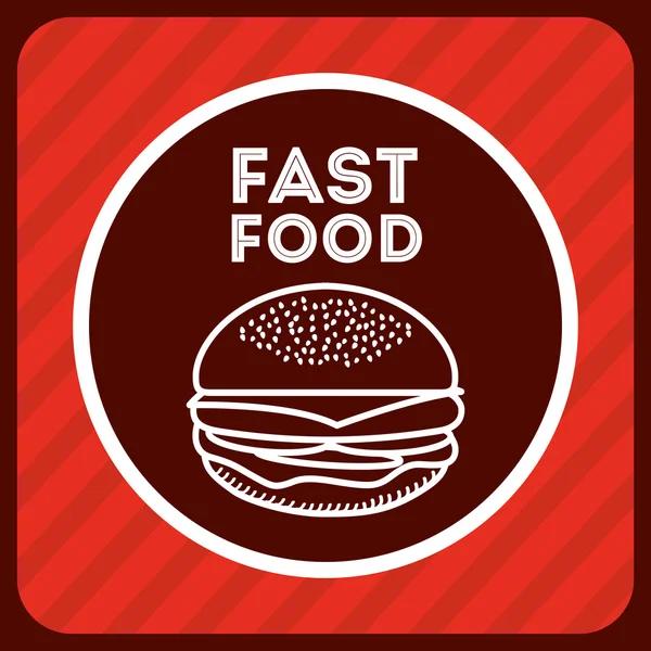 Fast food tasarım — Stok Vektör