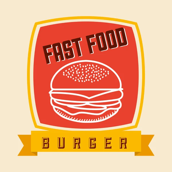 Projekt fast food — Wektor stockowy