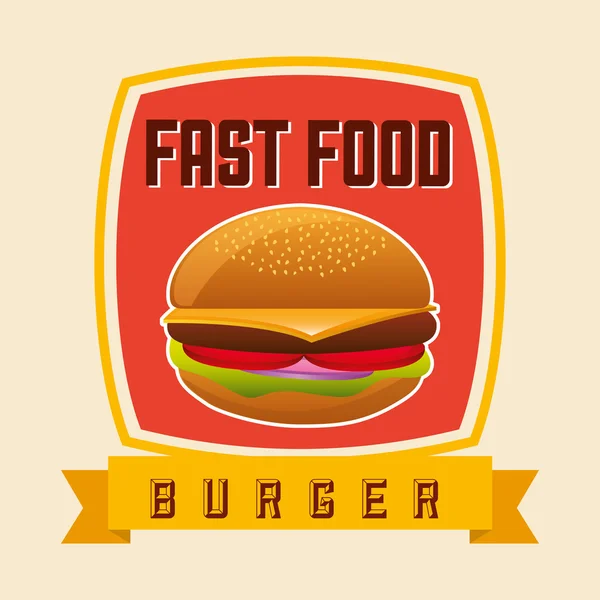 Fast food tasarım — Stok Vektör