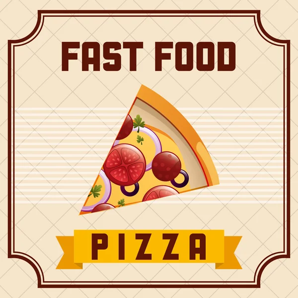 Fast food visueel ontwerp — Stockvector