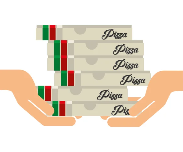 Dodávka pizzy — Stockový vektor