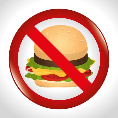 Hamburger dijital tasarım.