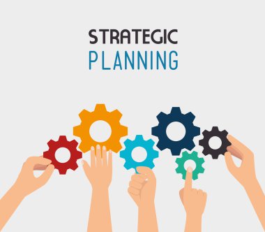 Strategic planning design clipart