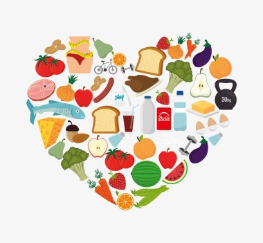 Sağlıklı gıda görsel tasarım