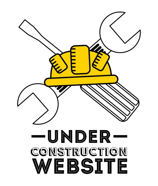 Under construction website — Stock Vector