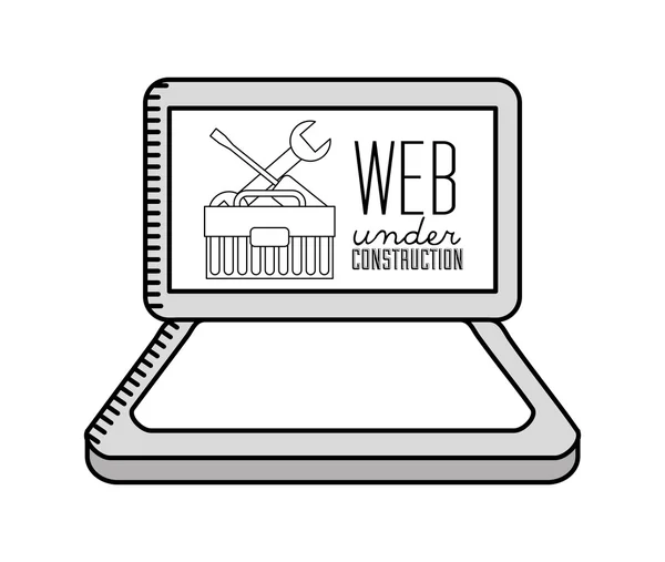 Under construction website — Stock Vector